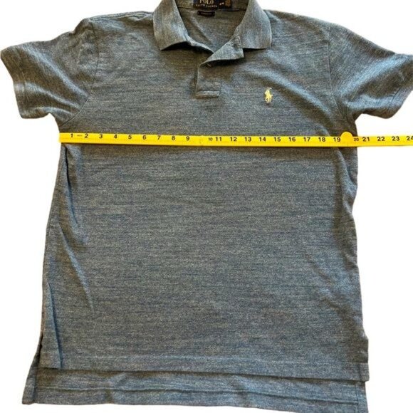 Polo Ralph Lauren short sleeve collared polo shirt with logo blue size Medium - Picture 7 of 9